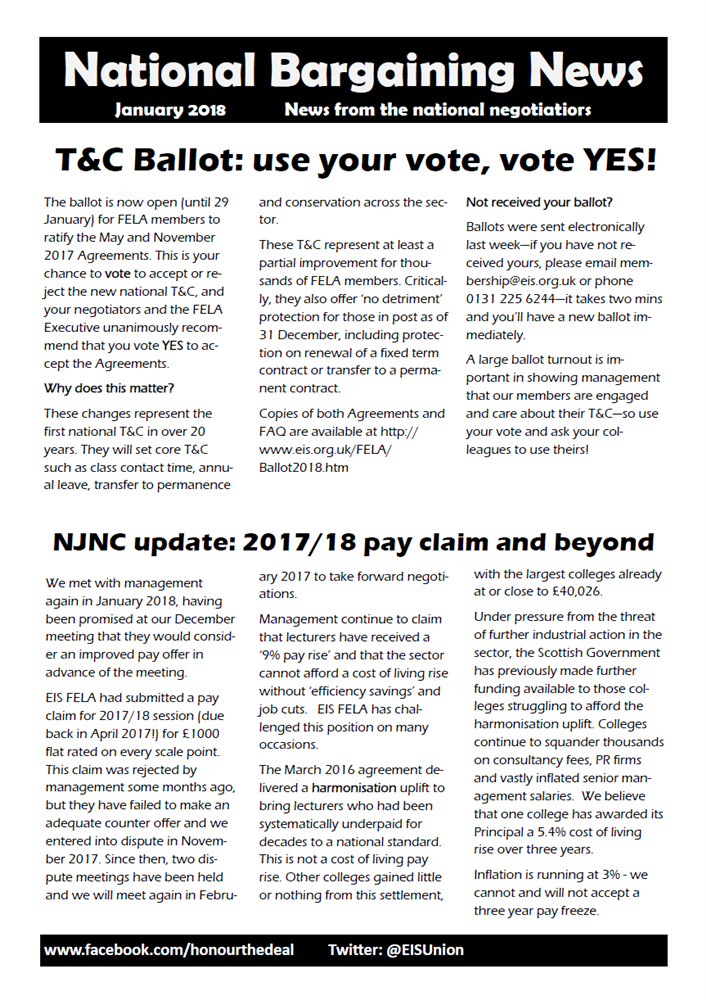 National Bargaining Newsletters from March 2020 - December 2020